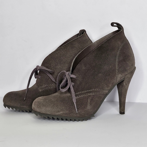 Pedro Garcia Shoes - Pedro Garcia Yasu Chukka Bootie Gray Suede Women's IT 8.5 or US 8.5